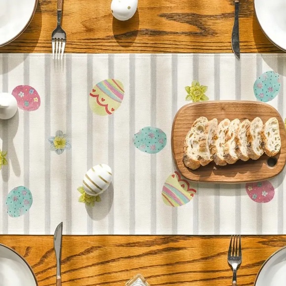 Happy Easter Buffalo Plaid Carrot Bunny Table Runner - Picture 2 of 4